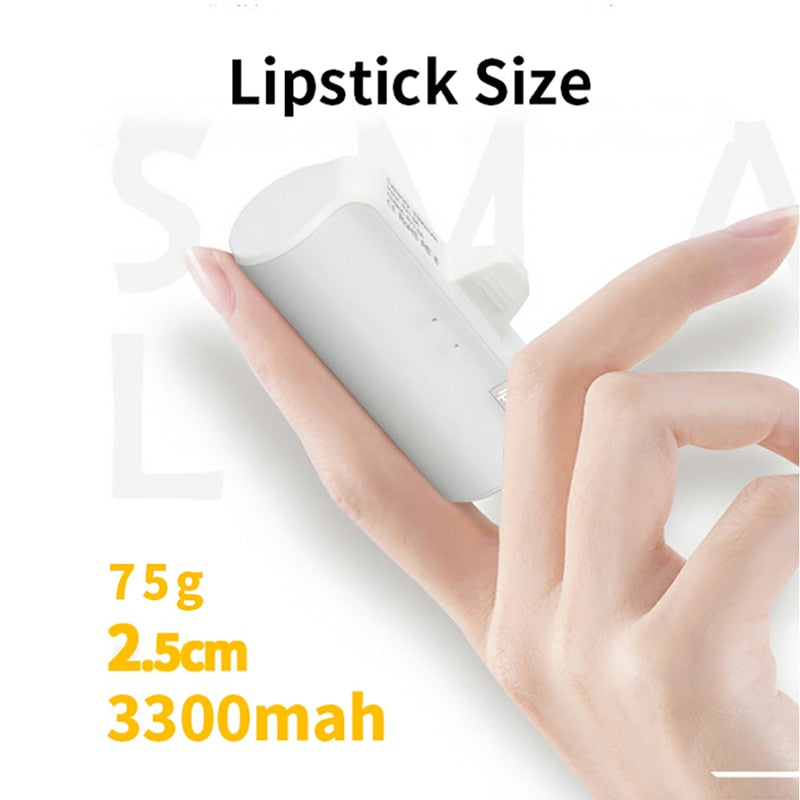 Mini Power Bank 5000mAh Portable Charging Powerbank Phone Spare External Battery Bank For iPhone 14 13 12 Pro Max Samsung Xiaomi