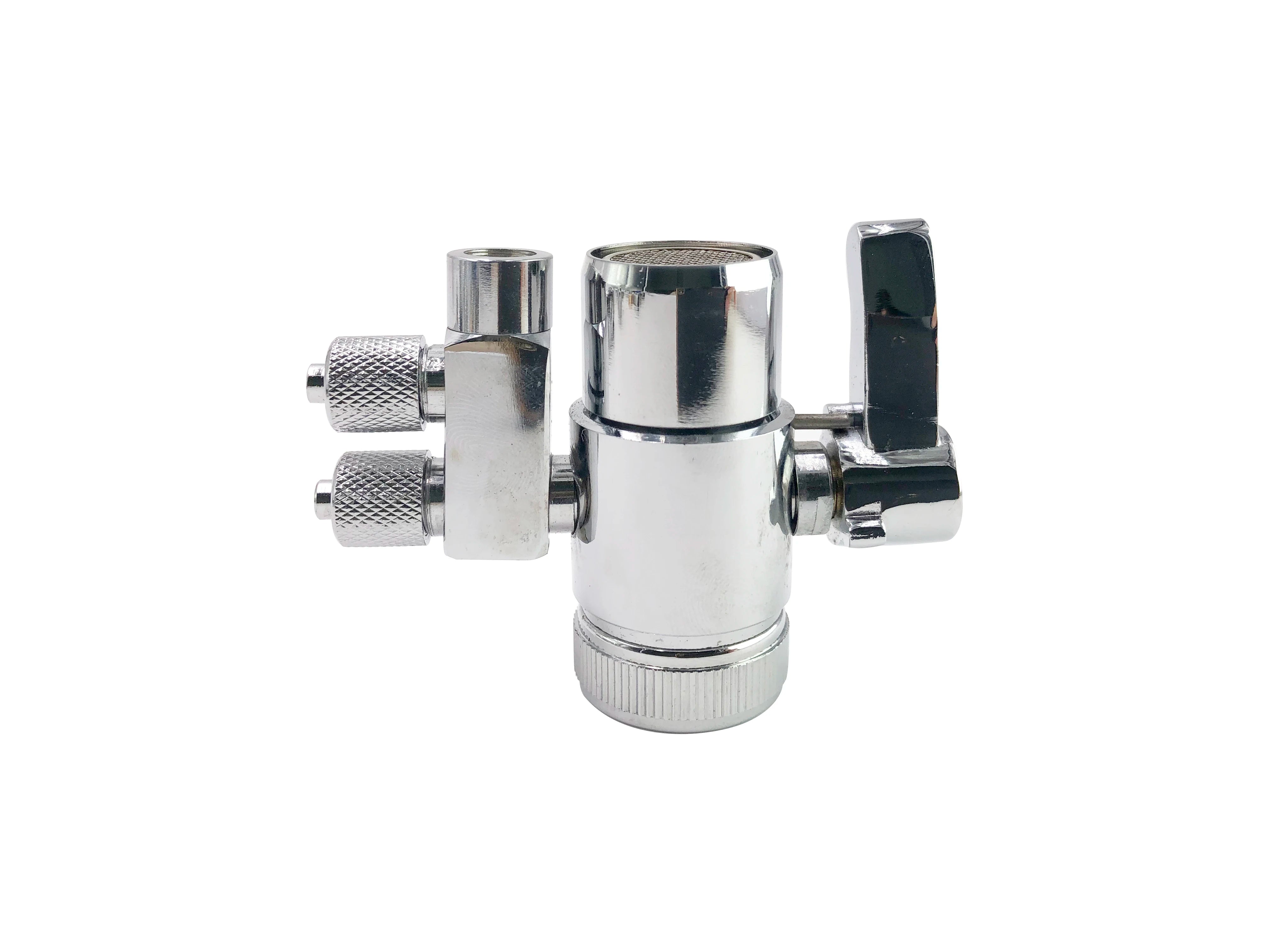 Brass Faucet 1/4“ 3/8”Adapter Diverter Valve Counter Top Water Filter 3/8 Inch Tube Connector For Ro water Purifier System
