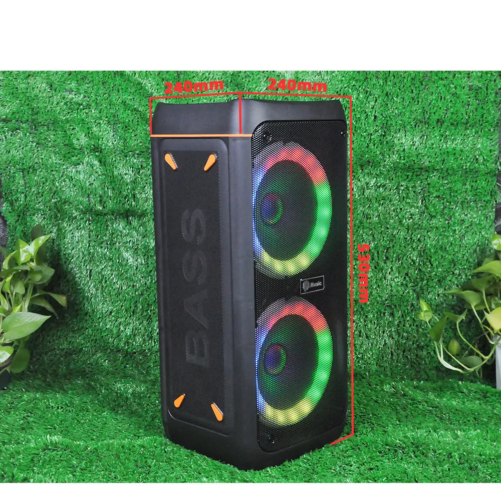 Powerful Bluetooth Speaker Portable Sound box Large Subwoofer Wireless Stereo Music Karaoke Column Support FM SD USB with Mic