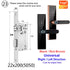 NEW RAYKUBE H4 Tuya Electronic Lock Wifi Smart Door Lock Fingerprint Lock Password IC Card Key USB Charge For Smart Home