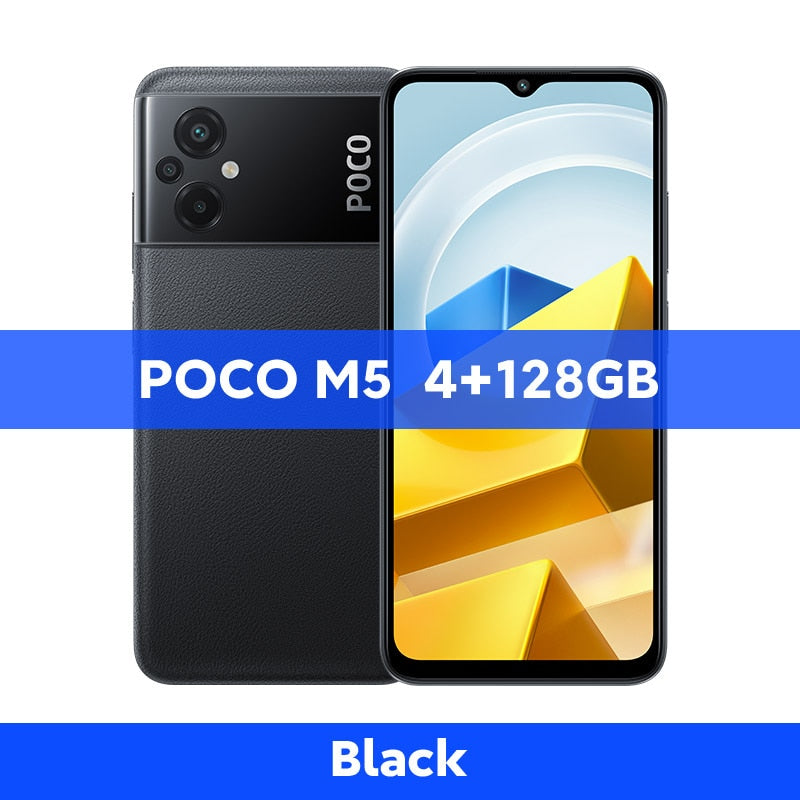 【World Premiere】POCO M5 Global Version Smartphone 64GB/128GB NFC MTK G99 Octa Core 90Hz 6.58" Display 50MP Camera 5000mAh