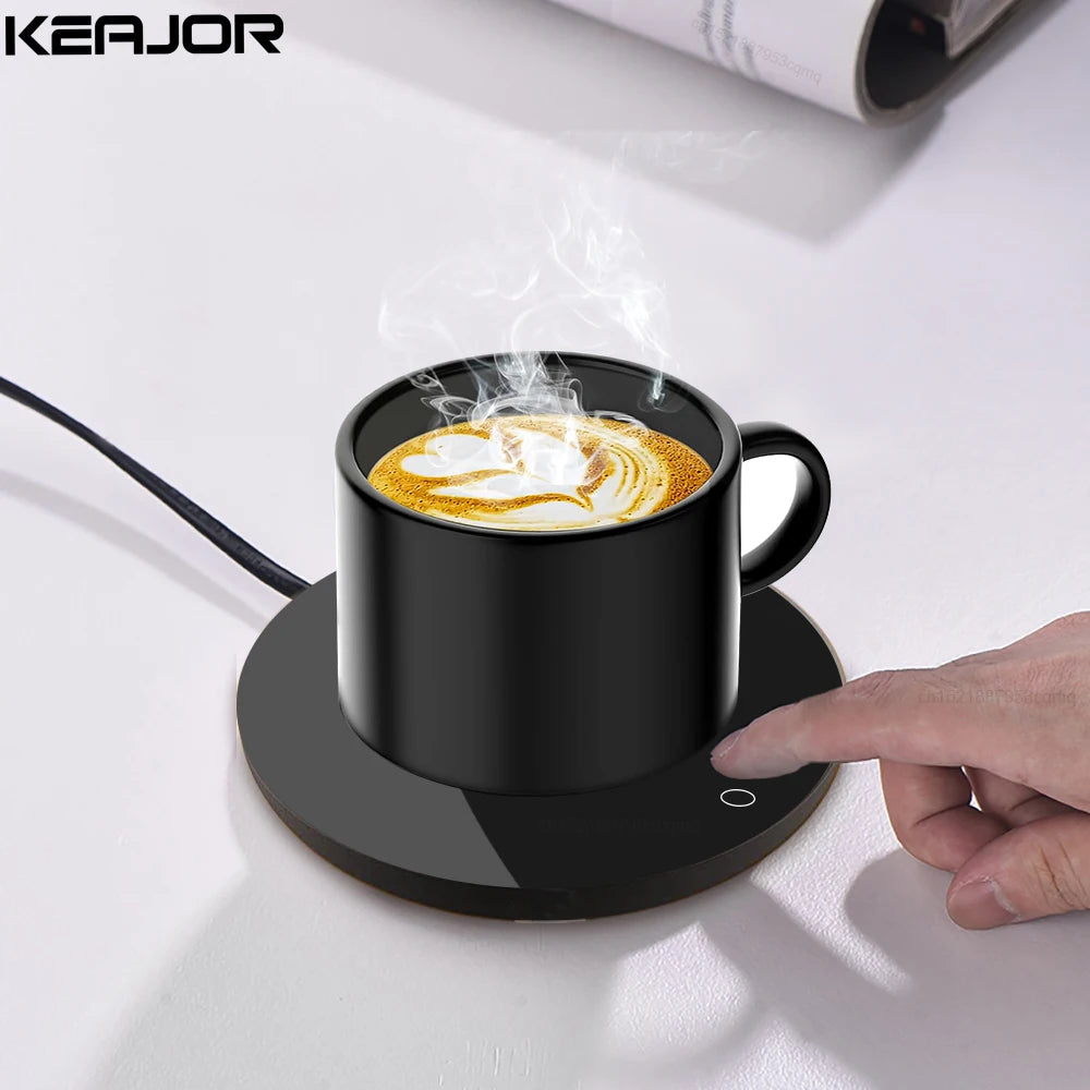 Cup Heater USB Coffee Mug Warmer Milk Tea Water Electric Heating Pad Thermostatic Coasters Cup Warmer For Home Office Cup Heater