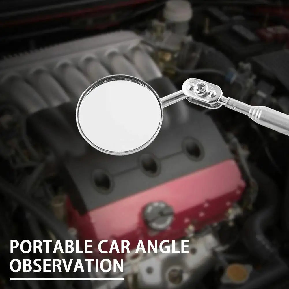 Universal Inspection Mirror Portable Rotatable Car Inspection Telescopic Len Round Mirror Tool Detection C9G4