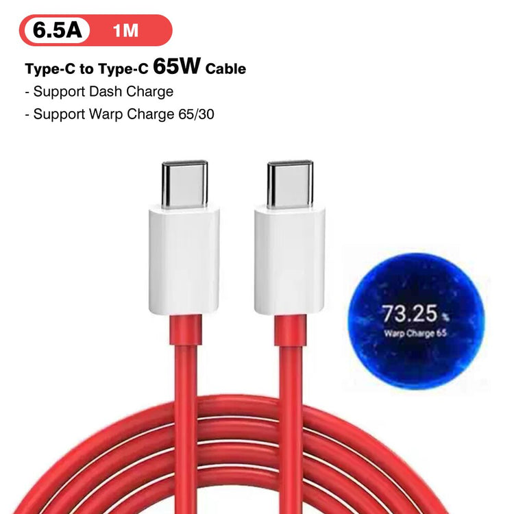 1m 1.5m 2m USB Type C Quick Charge Cable USBC Tipo C Cabel 6.5A for One Plus 10 Pro 11 11r 10T 9 8 OnePlus Ace Pro 2V Nord 2 N20