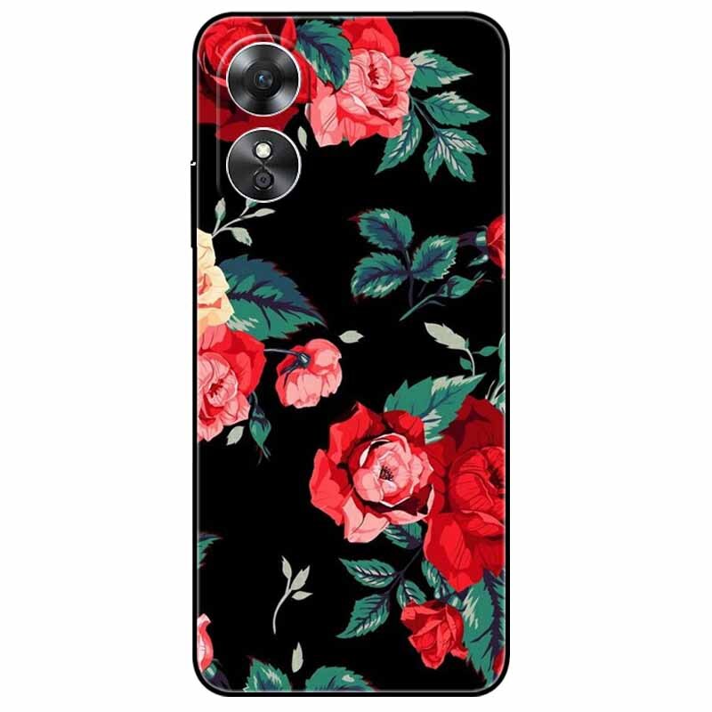 For OPPO A98 5G A 98 Case Silicone Soft Wolf Lion Cat Black Bumper Funda Coque for OPPO A98 2023 CPH2529 OPPOA98 Protective Bag