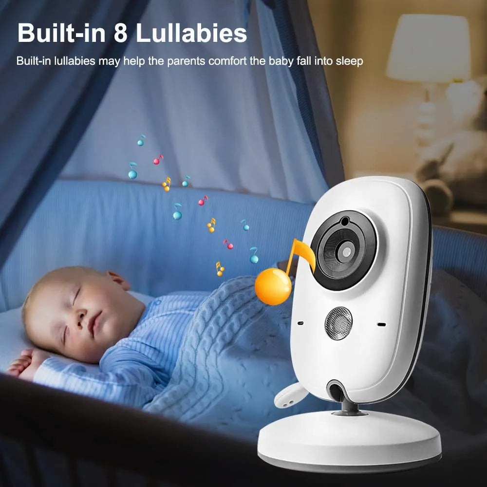VB603 3.2'' Video Baby Monitor Two-way Audio Night Vision 2.4G Mother Kids Pet Surveillance Camera Temperature Monitoring Screen