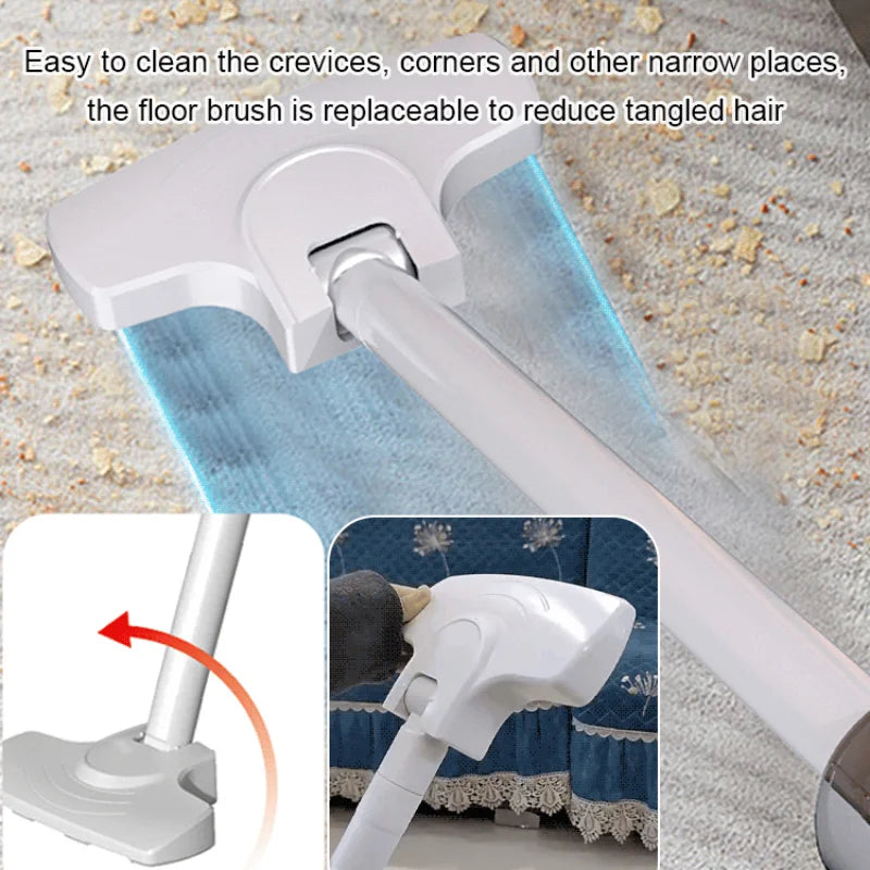 Wireless Car Vacuum Cleaner Cordless Handheld Auto Vacuum Home  Car Dual Use Rechargeable Vacuum Cleaner mite remover