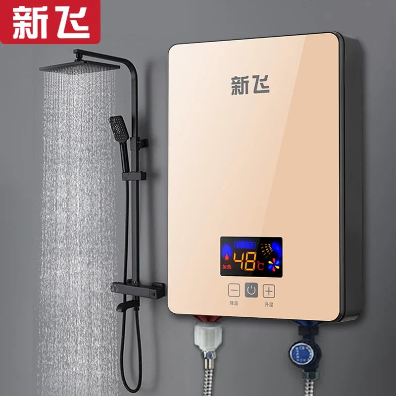 Xinfei constant temperature instant electric water heater household bath shower small instant heating heater water heater 220V