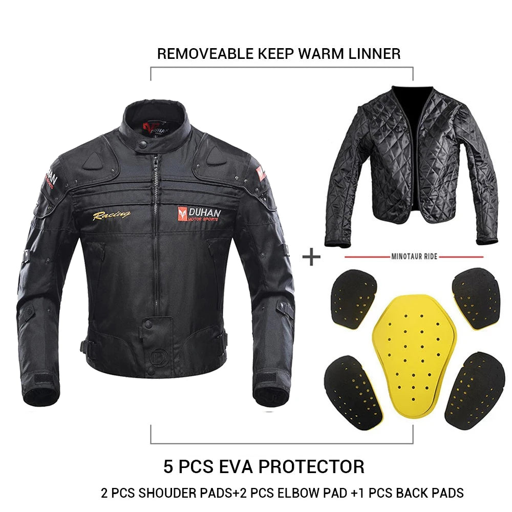 Motorcycle Jackets Pants Men Suit Riding Racing Jacket Keep Warm Liner Moto Jacket Windproof Motorbike Clothing Protection Soft