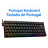 E-YOOSO Z686 RGB USB 60% Mini Slim Mechanical Gaming Wired Keyboard Red Switch 68 Keys Russian Brazilian Portuguese for Compute