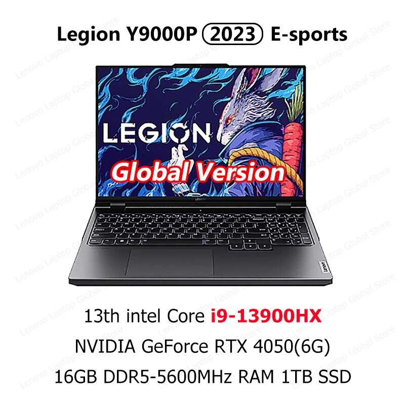 New Lenovo Legion Y9000P Laptop 2023 E-sports 13th Intel i9-13900HX/i7-13700HX/i5-13500HX 2.5K 240Hz 16inch Gaming Notebook PC