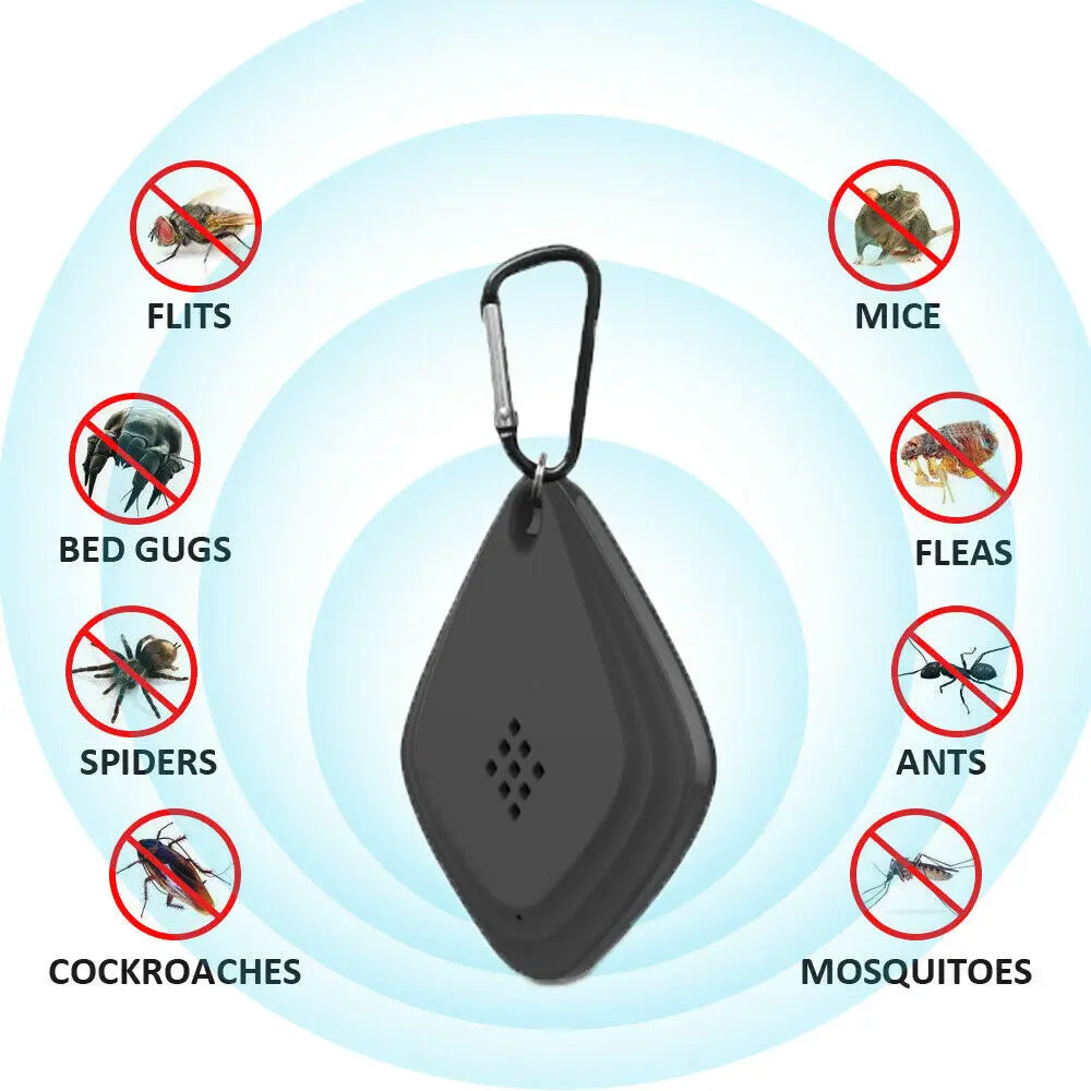 Anti Mosquito Repellent Portable Outdoor Ultrasonic Electronic Roach Control USB Pet Tick Summer Insect Pest Repeller Tools