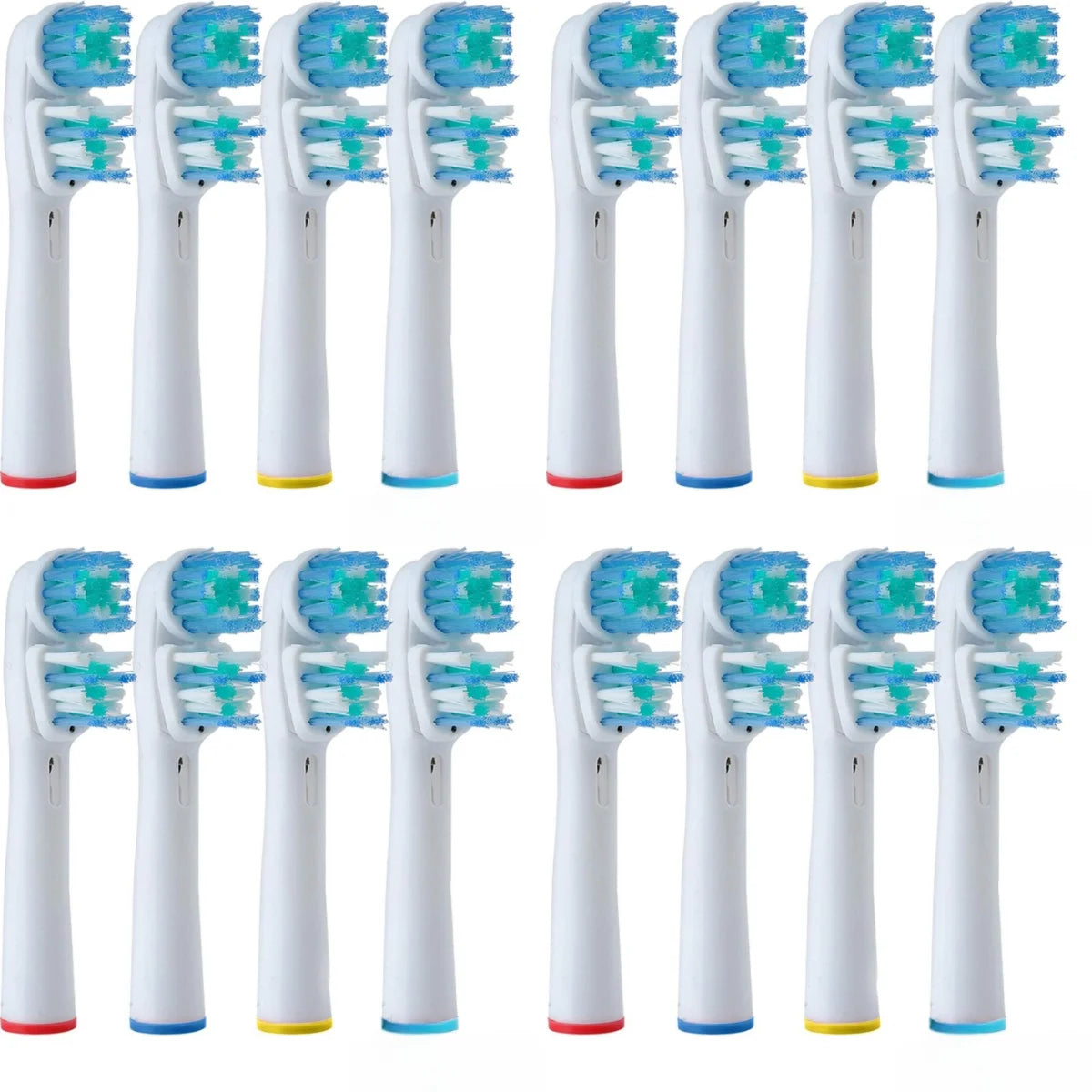 4/8/12/16/20pcs Generic Electric Toothbrush Replacement Heads Refill Compatible with Braun Oral-B Dual Clean Electric Toothbrush