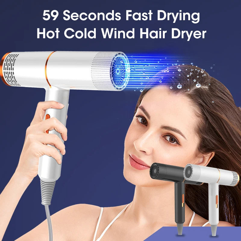 Blue Ray Hair Dryer Negative Ion Hair Care Professinal Quick Dry Home Powerful Hairdryer Electric Hair Dryer Free Shipping