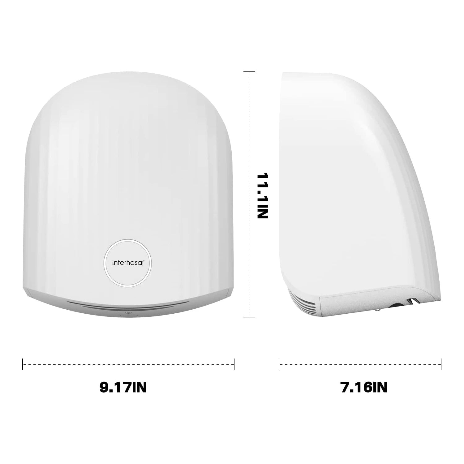 interhasa! Automatic Hand Dryer Commercial Hot Cold Wind Smart Sensor Induction Hand Dryers for Bathroom Toilet