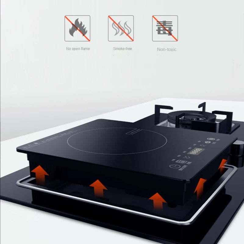 Gas-electric Dual-use Stove Household Embedded Induction Cooker Gas Stove Electric Stove Natural Gas Liquefied Gas