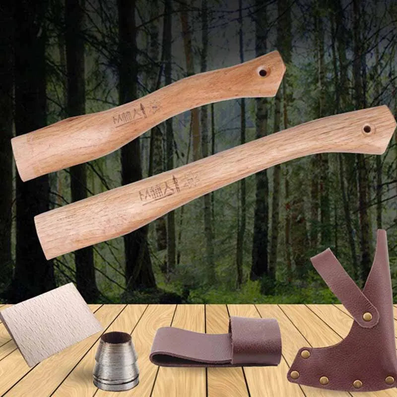 Portable Multi-purpose Wood Handle Hand Tools Accessories Outdoor Camping Axes Handle Wooden Multifunction Home Axe Handles