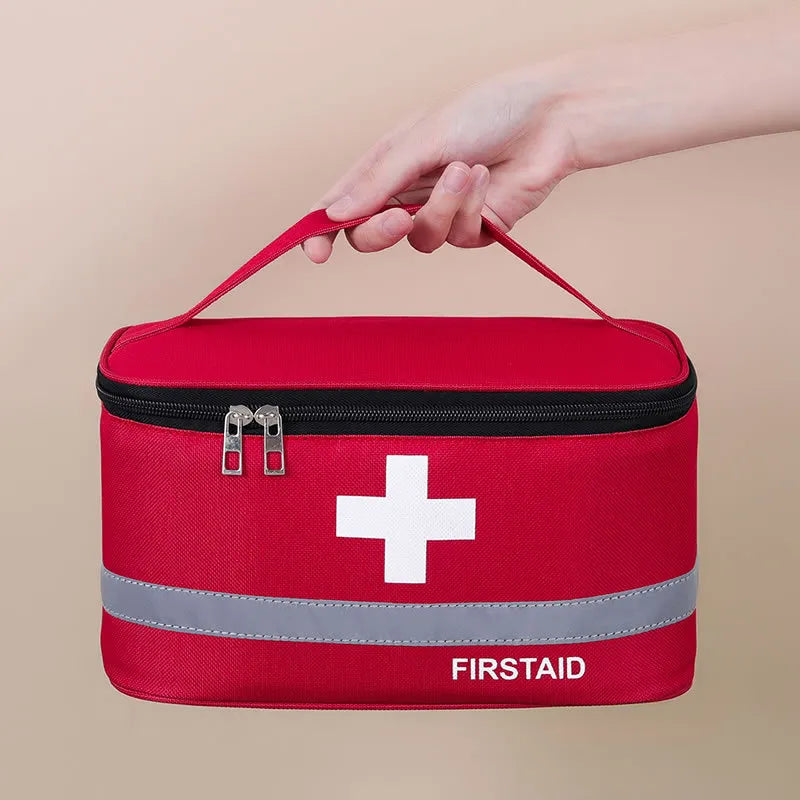 First Aid Kit Medicine Storage Bag Portable Outdoor Rescue Bag Household Children's Large Capacity Medical Kit Storage Organizer