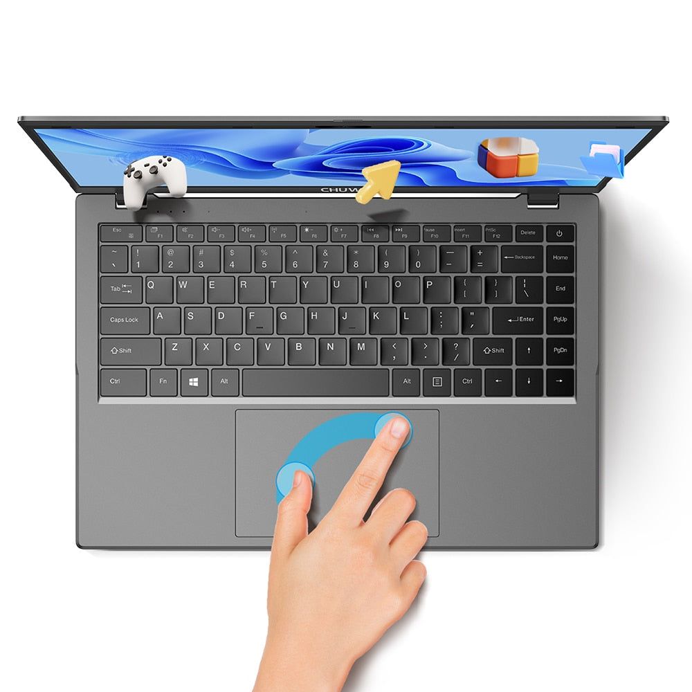 CHUWI GemiBook XPro Laptop Intel N100 Processors 8GB RAM 256GB SSD 14.1-inch UHD Screen With Cooling Fan Windows 11 Notebook