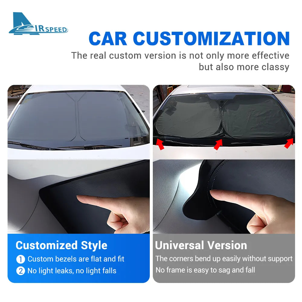 Car Accessories For BMW X1 U11 2022-2023 IX1 Foldable Sun Umbrella Front Windshield Sun Shade Umbrella Portable Anti-UV Interior