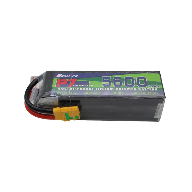 Max 6S 95C 22.2V 5600mAh LiPo Battery For RC Helicopter Quadcopter FPV Racing Drone Parts 6S Rechargeable Battery