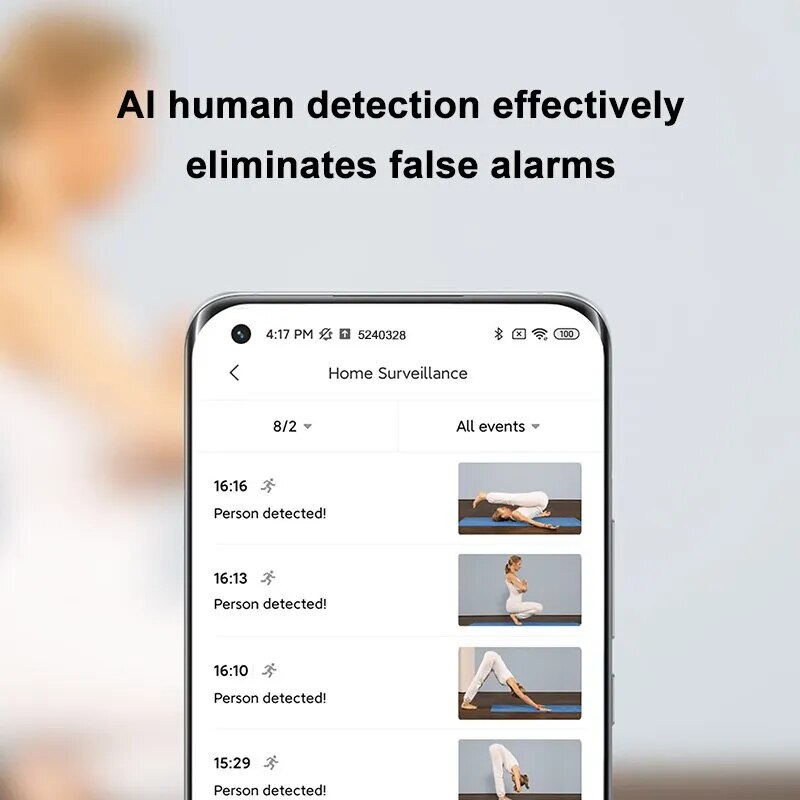 Xiaomi IP Camera 2K 1296P 180° Baby Security Monitor Webcam Night Vision Video AI Human Detection Surveillance Mi Smart Home