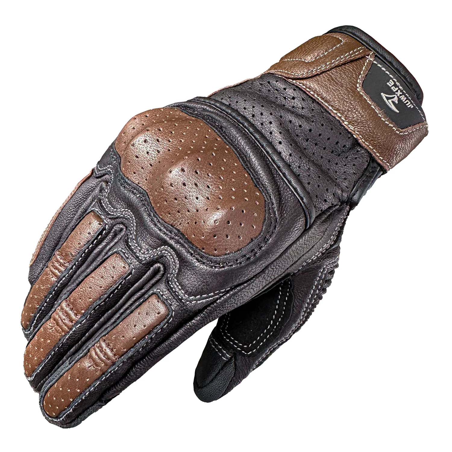 Motorbike Gloves Motocross Cycling Riding Off-road Goat Leather Motorcycle Glove Men Touch Screen Motor Vintage Motocross
