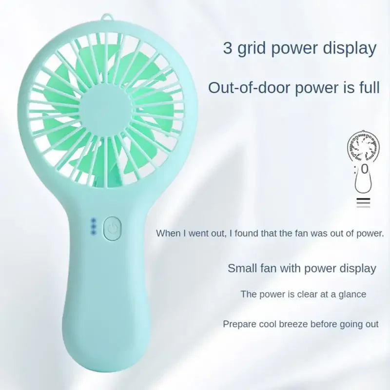 Handheld Small Fan Cooler Portable Small Usb Charging Fan Mini Silent Charging Desk Dormitory Office Student Gifts Long Enduranc
