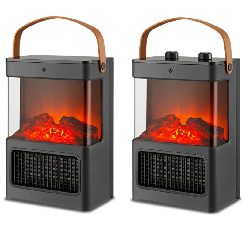 Electric Fireplace Heaters for Indoor Use,2000W Space Heater Fireplace with Realistic Flame, Portable Fireplace Heater