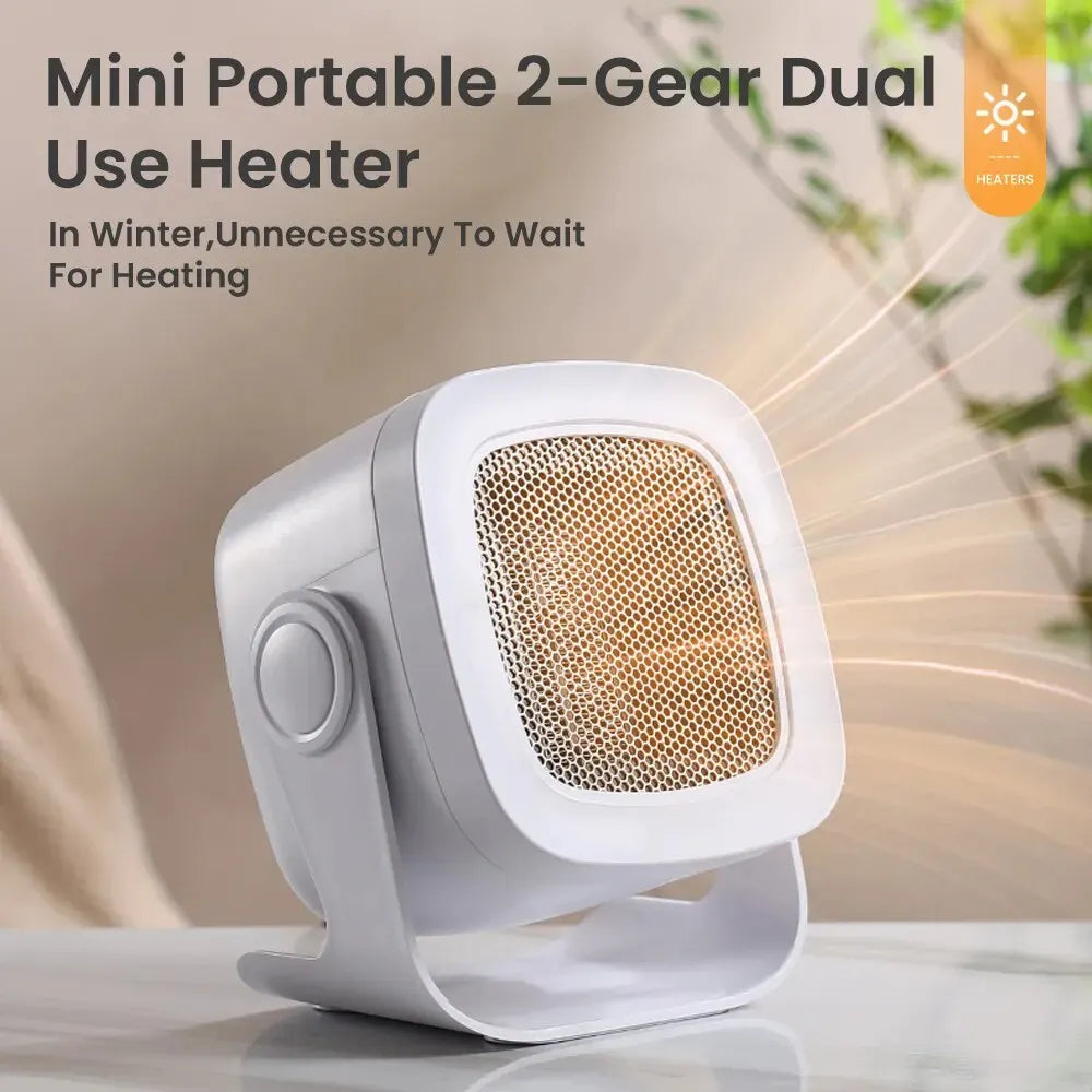 Hot Selling Desktop PTC Heater Portable Mini Electric Hand Leg Feet Warmer Warm Air Blower Fan Heater