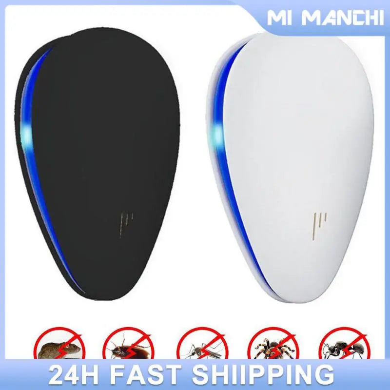 US/UK/EU Plug Ultrasonic Pest Repeller Anti Rodent Mice Cockroach Rat Spider Insect Mosquito Killer Electronic Repellent Home