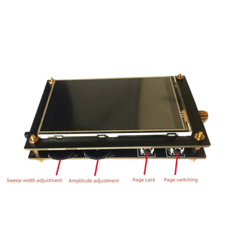 New 6G Spectrum Analyzer 4 inch Touch Screen 40MHz~6000MHz Signal Tester