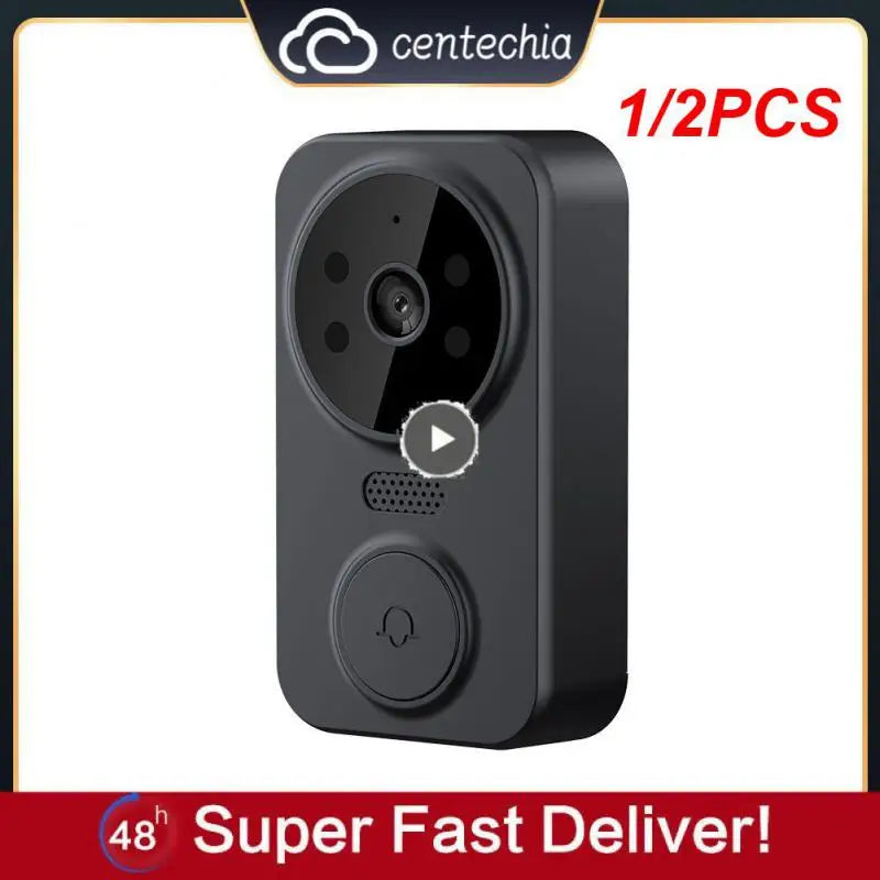 1/2PCS Tuya Smart Video Doorbell WiFi Camera Outdoor Wireless Door Bell 2way Video Intercom Night Vision Security Protection