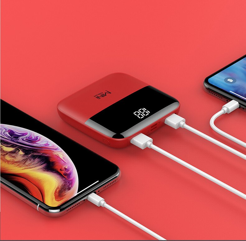 10000mAh Portable Mini Power Bank PowerBank External Battery Charger For iPhone 14 13 12 Pro Samsung Huawei Xiaomi Fast Charging