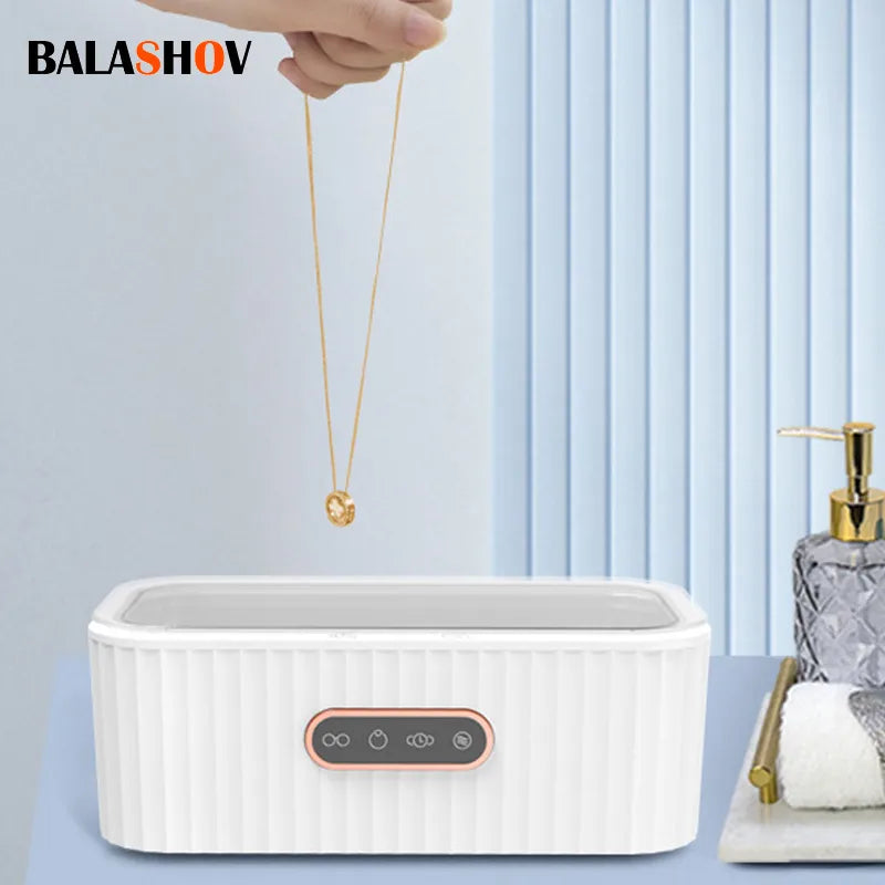 Ultrasonic Cleaner Mini Portable Glasses Washing Machine Vibrator Ultra Sonic Bath Ultrasound Device Dishwasher Home Appliance