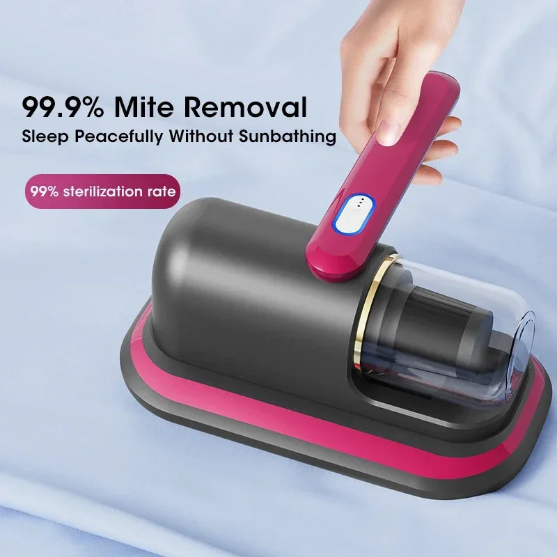 Handheld Wireless Air Duster Mattress Vacuum Mite Remover Cordless Powerful Suction for Mattresses Sofas Bed Clean