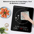 Portable Induction Cooktop Induction Burner Cooker Ultra Thin Body Low Noise Hot Plate 2200W Sensor Touch Single Electric