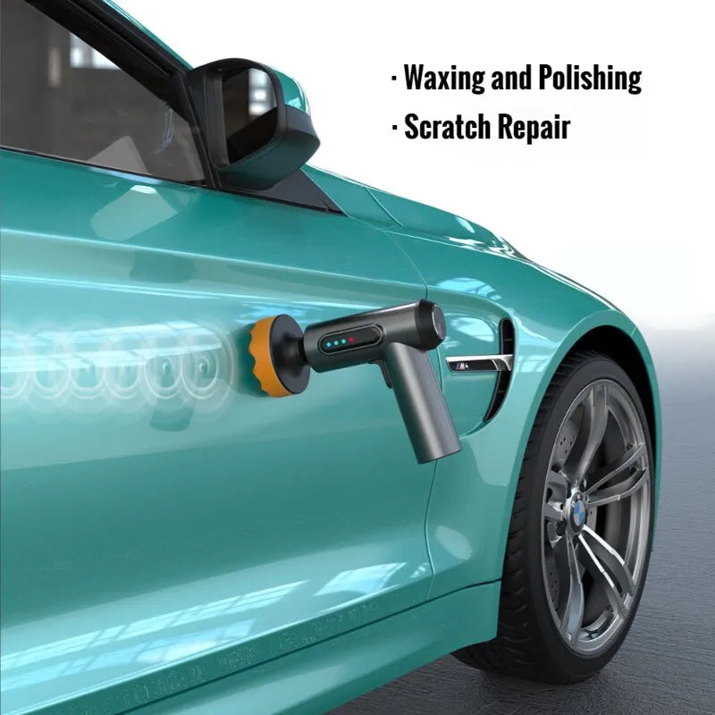 Car Polisher Handheld Wireless Polisher Car Polishing Waxing Machine Power Tool for Car Body Cleanig Waxing Repair
