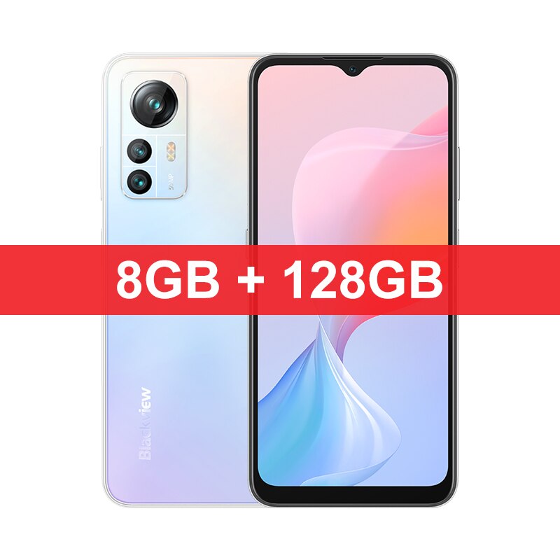 【World Premiere】 Blackview A85 Global Version 8GB 128GB 6.5'' HD+ 90Hz Display 50MP Camera 4480 mAh Battery NFC