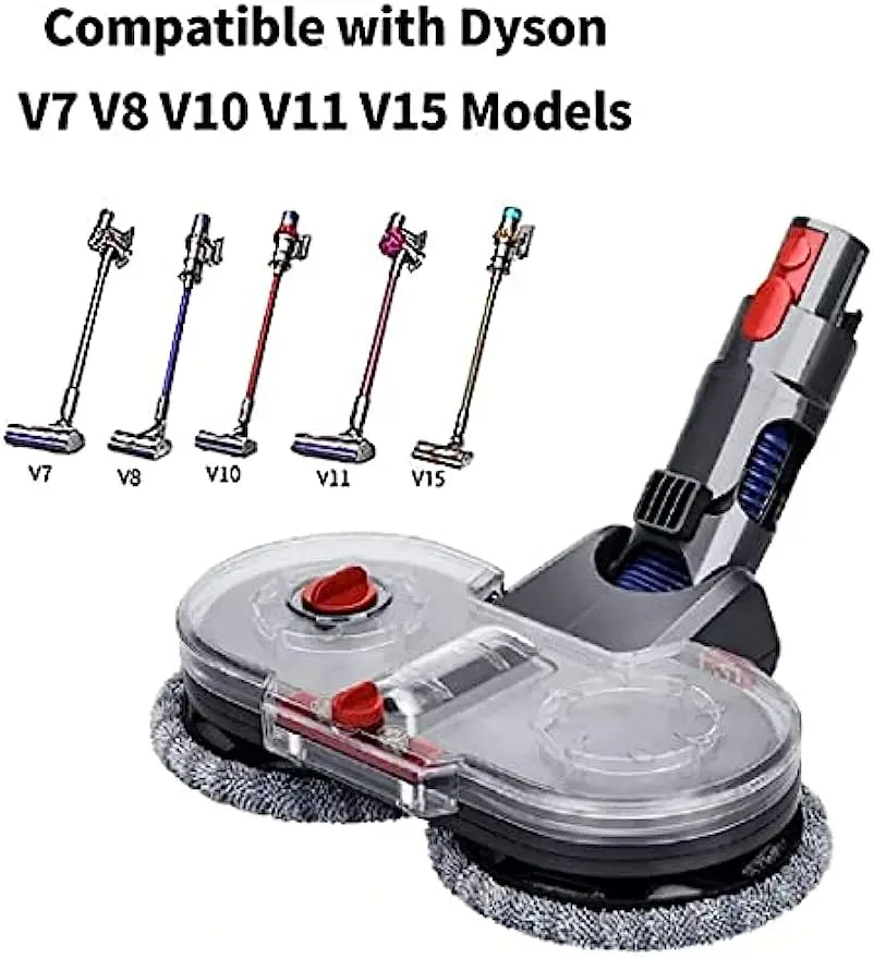 Electric Mop Head Attachment Compatible with Dyson V7 V8 V11 V10 Models Vacuum Cleaner Head Mop Cleaner Head Hardwood Floor