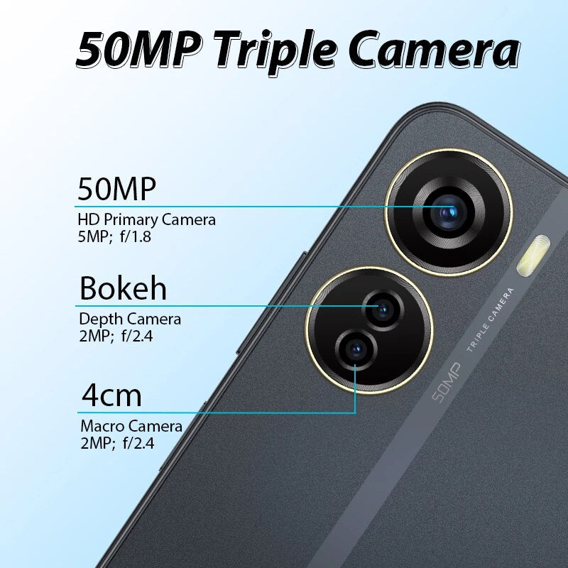 ZTE Blade V41 Vita 5G Smartphone Global Version Dimensity 810 50MP Triple Cameras 6GB 128GB NFC 4500mAh Cell Phone