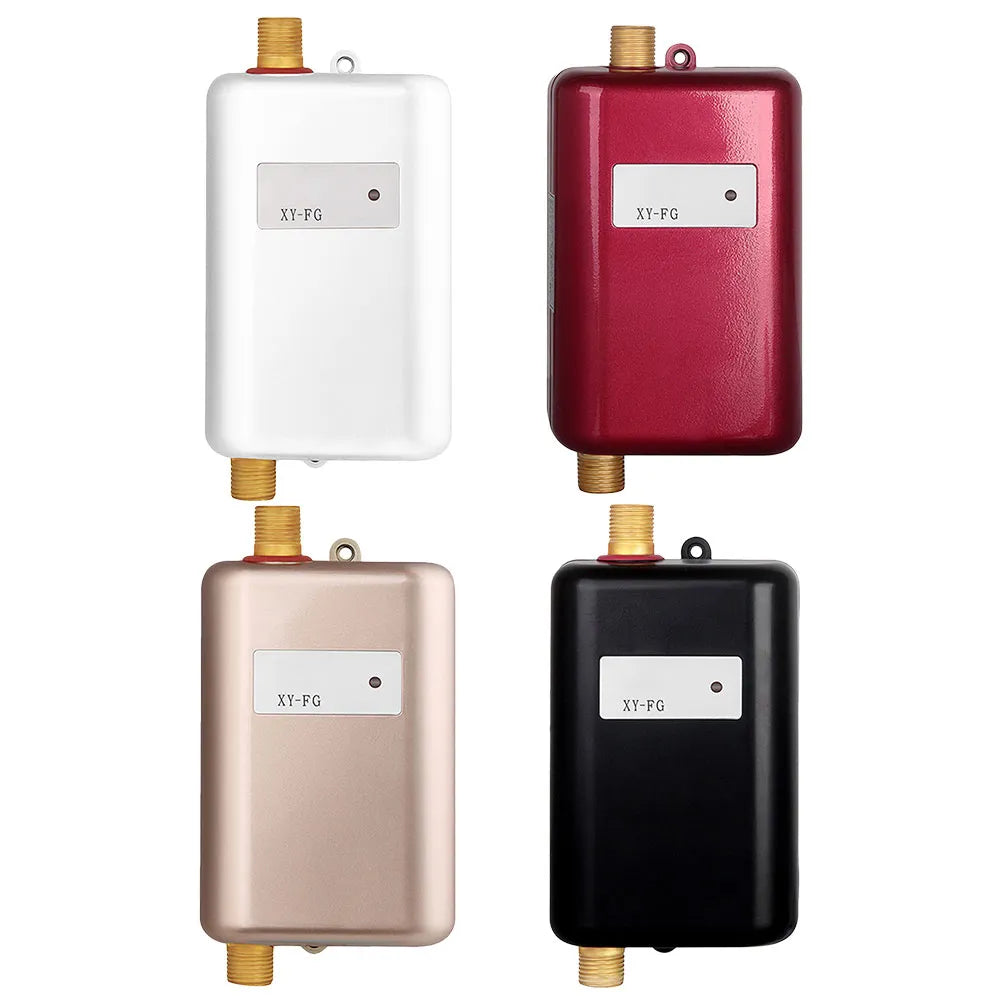 Electric Water Heater 304 Stainless Steel Instantaneous Water Boiler IPX4 Waterproof 0.04Pa for Shower/Bathroom/Kitchen Washing