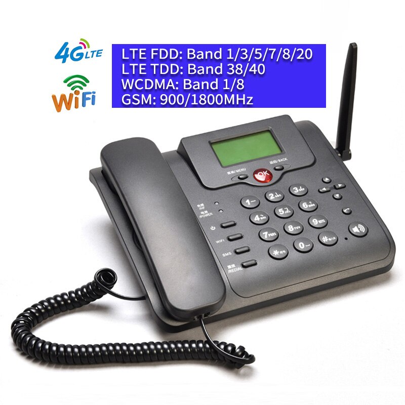 Computer Home Office Elderly Cordless Phone Modem Usb SIM Card Router 4g Wifi Hotspot Landline Fixed Wireless Telephone W101B