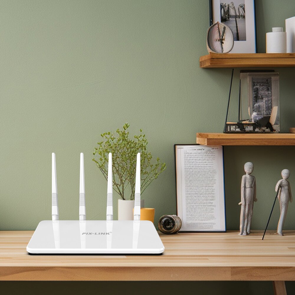 PIX-LINK WR21Q 300Mbps Wireless-N Router Mini Wireless Internet Wifi Router With 4 Antennas Long Coverage WISP AP Mode For Home