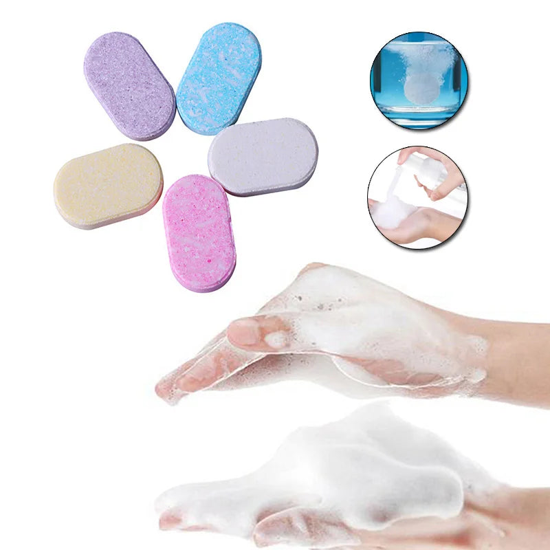 Rich Foam Effervescent Tablet Sanitizerquick Melt Refill Cleaning Soap Sheet For Hand Washing Dispenser