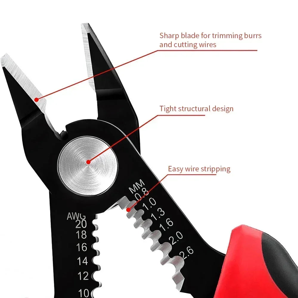 Cutter Cable Crimping Automatic Stripper Pliers Tool Stripping Tools Wire Repair Hand Electrician