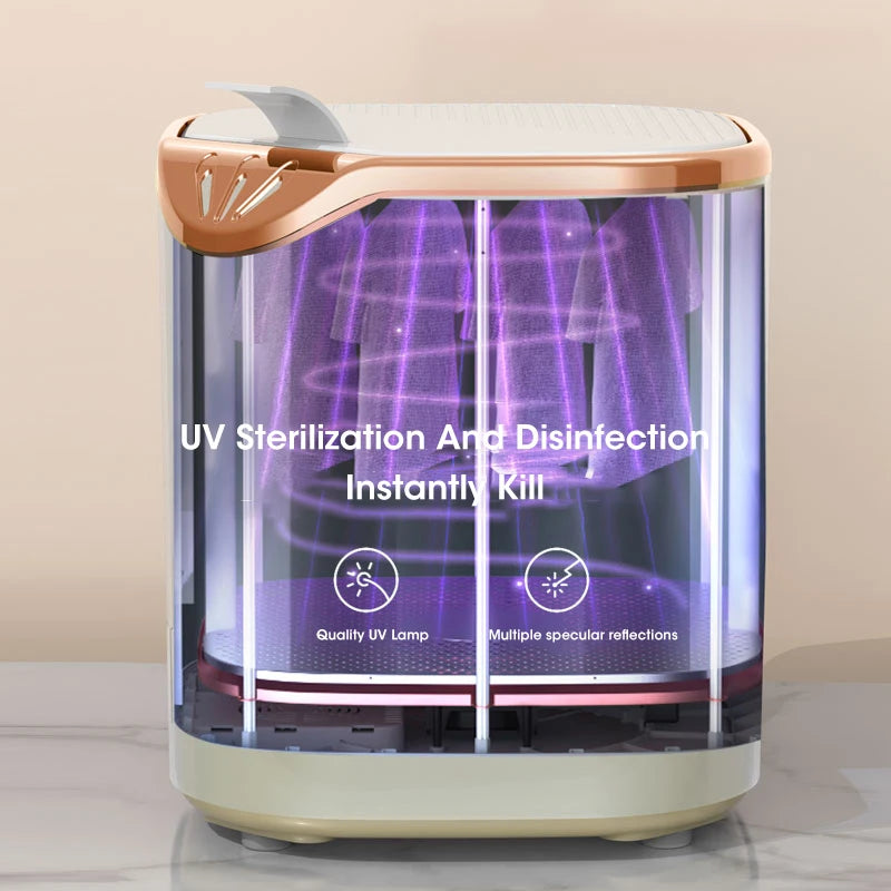 Mini Washing Machine 110V/220V UV Sterilization Portable Washing Machine for Sock Underwear Travel Home Business Trip