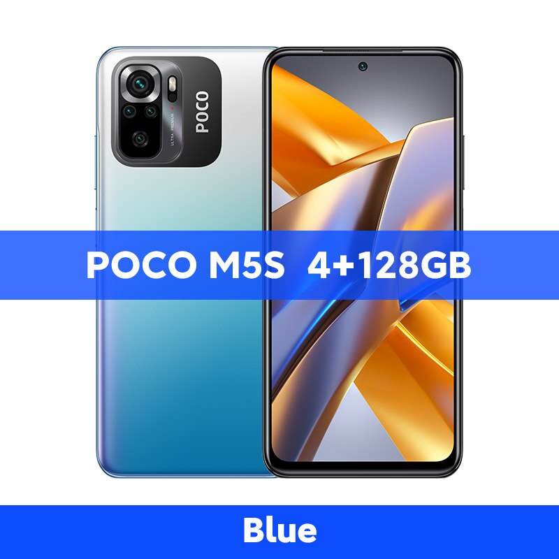 Global Version POCO M5s Smartphone 64GB/128GB NFC MTK G95 Octa Core 64MP Quad Camera 6.43" AMOLED Dotdisplay 33W