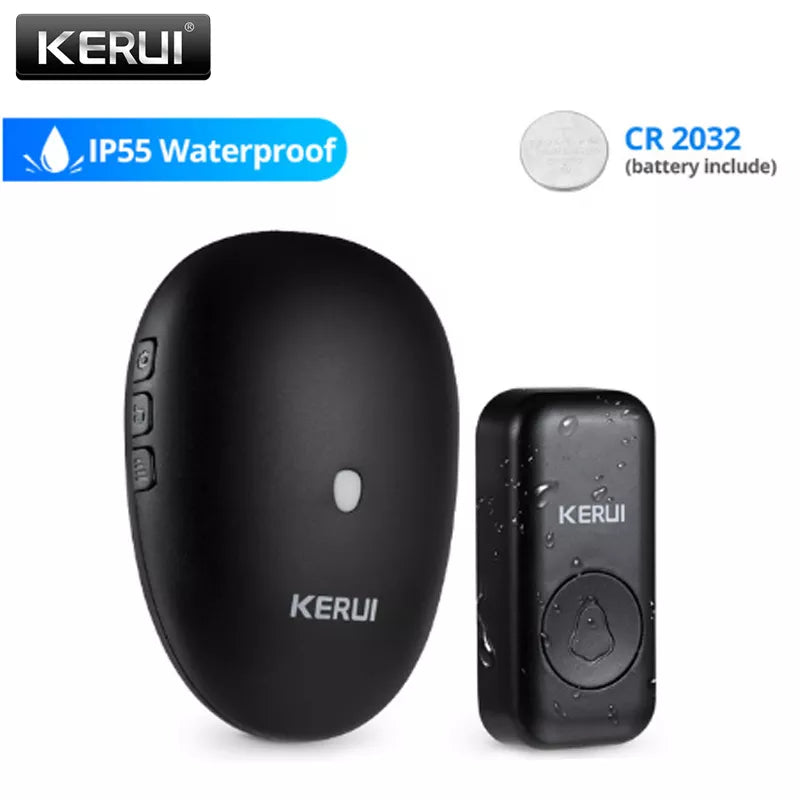 KERUI M521 Smart Home Doorbell Wireless Security Interphone System 57 Chime 100m Remote Control With Battery Powerd Door Button