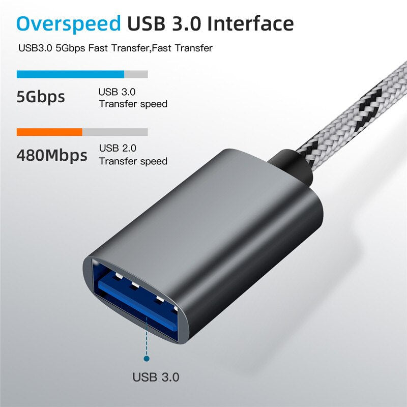 2 in 1 USB 3.0 OTG Adapter Type C Micro USB to USB 3.0 Adapter OTG Convertor Cable for Mobile Phone Mouse Keyboard Flash U Disk